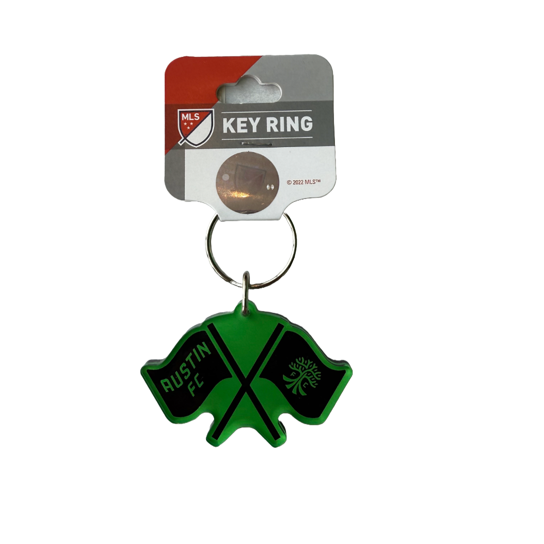 AUSTIN FC FLAG KEYCHAIN