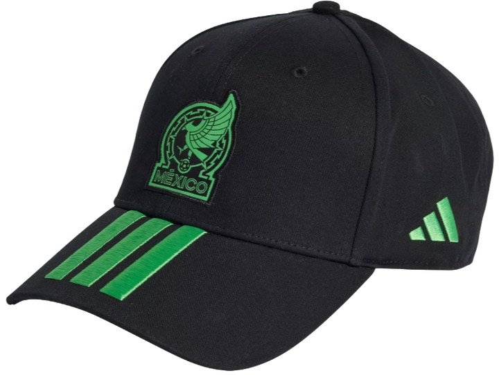 MEXICO BLACK THREE STRIPE HAT