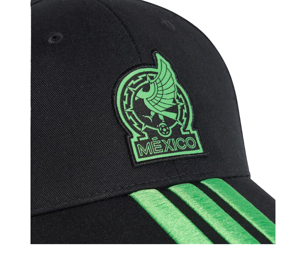 MEXICO BLACK THREE STRIPE HAT