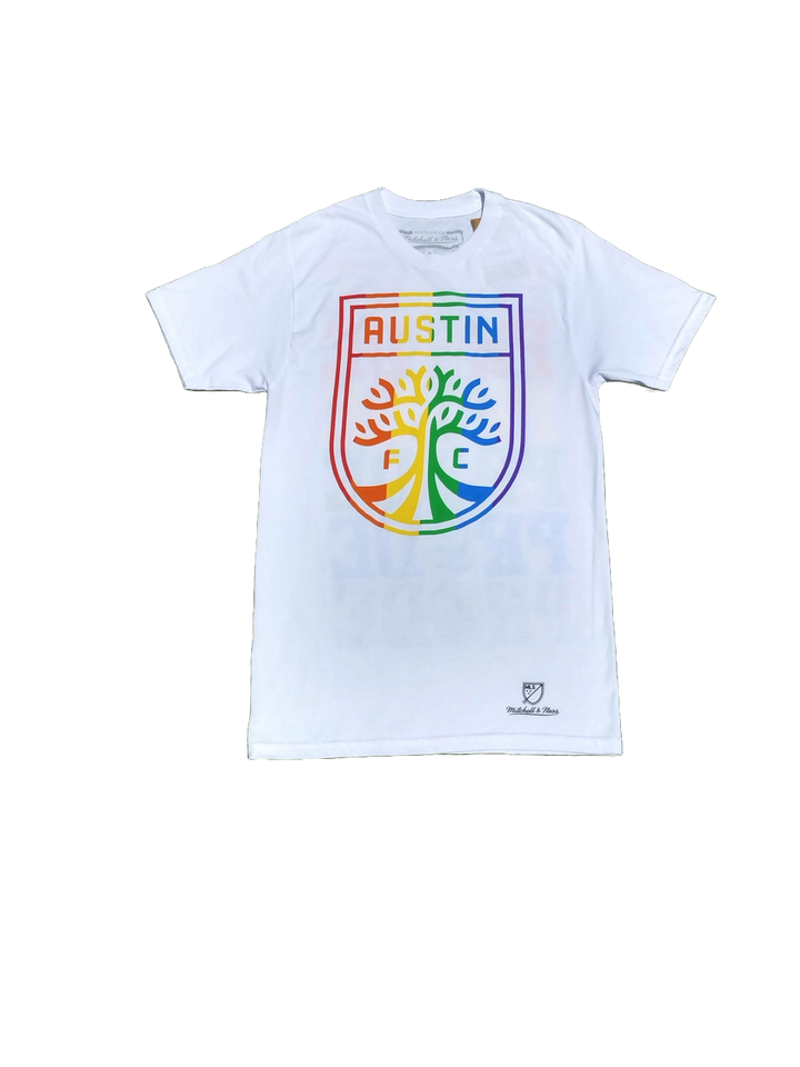 AUSTIN FC PRIDE TEE WHITE