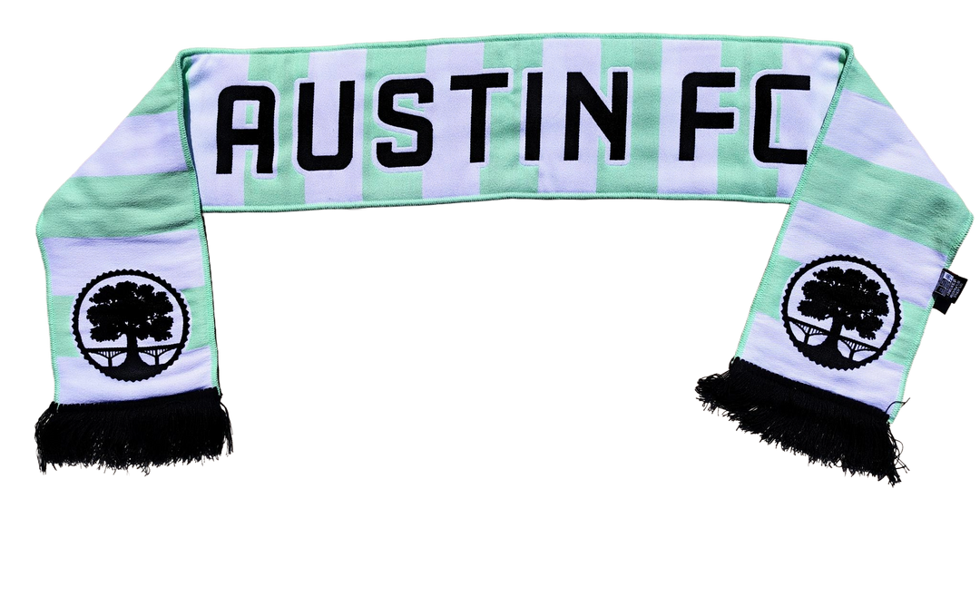 AUSTIN FC WHITE BAR STRIPE SCARF