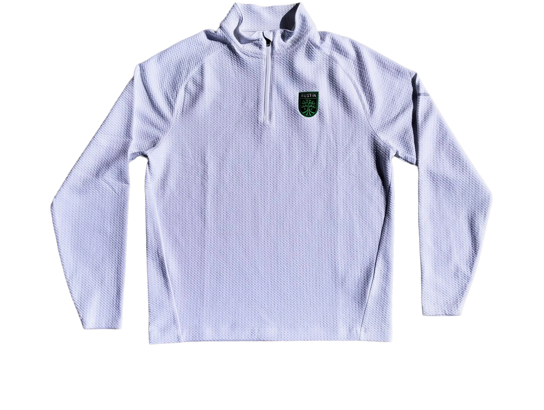 AUSTIN FC WHITE SWINGCRAFT QUARTER ZIP